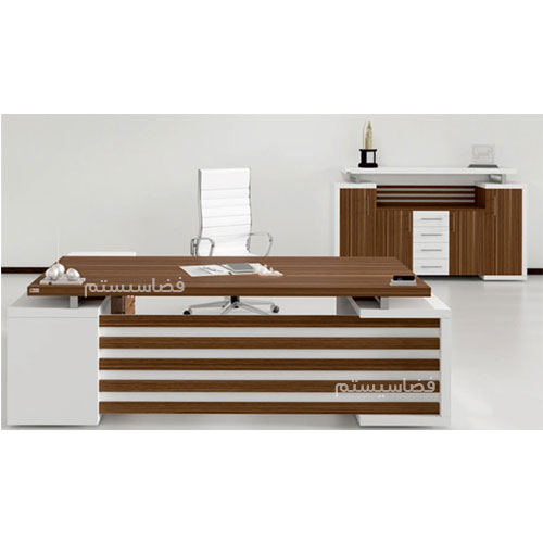 میز مدیریت کمد سفید