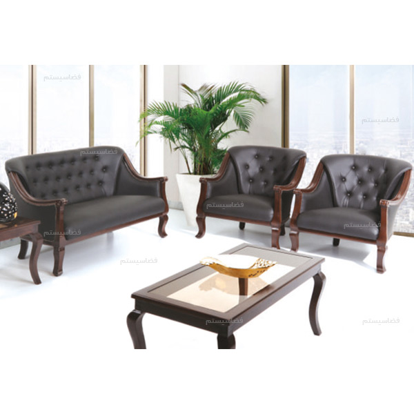 مبل چوبی اداری کلاسیک کد 719