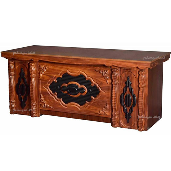 میز نیمه وکیوم مدیریتی منبت دار کد 221