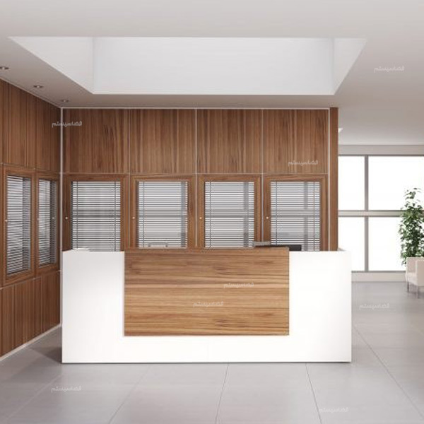 میز منشی دو نفره کد 402