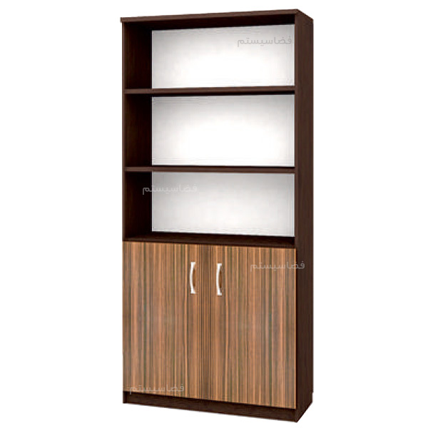 کتابخانه 3 طبقه و کمد اداری دو درب کد 564