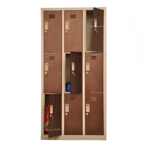 کمد رختکن فلزی 9 درب کد 536